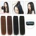 Travelwant Clip in Hair Extensions with Balayage Clip ins Extensions Human Hair Silky Straight Short Clip on Extension Highlights on Hair