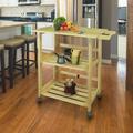 Casual Home 372-30 Trek Folding Kitchen Cart - Natural