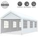 Quictent 10 x20 Heavy Duty Carport Canopy Garage Car Shelter White (with Windows)