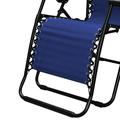 Caravan Canopy Infinity Zero Gravity Steel Frame Patio Deck Chair Blue (8 Pack)