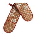 Maison d Hermine Kashmir Paisley 100% Cotton Double Oven Mitt BBQ Cooking Gloves Baking Grilling Microwave Barbecue Handling Hots & Pans Thanksgiving/Christmas (7 x35 ) Double Oven Mitt (7 x35 ) Kashmir Paisley