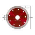 Gpoty Diamond Saw Blade Super Thin Diamond Saw Blade Diamond Blade Dry or Wet Cutting for Granite Marble Porcelain Tile(Red-115mm)