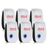 Ultrasonic Pest Repeller(6 Pack) 2020 Pest Control Ultrasonic Repellent Electronic Repellant - Bug Repellent for Ant Mosquito Mice Spider Roach Rat Flea Fly