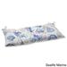Pillow Perfect Outdoor/ Indoor Sealife Marine Swing/ Bench Cushion Blue