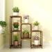 Wood Plant Stand Indoor Outdoor 3 Tiers Plant Shelf for Multiple Plants Ladder Plant Holder for Window Garden Balcony Living Room