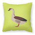 Chinese Goose Green Fabric Decorative Pillow