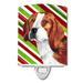 Caroline s Treasures SC9329CNL Beagle Candy Cane Holiday Christmas Ceramic Night Light 6x4x3 multicolor