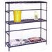 Nexel Poly-Z-Brite 2-Shelf Container/Keg Rack w/ 2-Solid Shelves 60 W x 18 D x