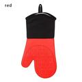 Multifunctional Microwave BBQ Cooking Extra Long Heat Resistant Oven Mitt Mittens Silicone Insulation Gloves RED