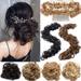 Benehair Messy Hair Bun Extensions Curly Wavy Messy Synthetic Chignon Hairpiece Scrunchie Scrunchy Updo for women