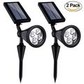 2pcs Bright Outdoor Landscape LED Lighting Garden Path Pond Light Spot Light Bulb Warm White