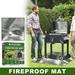 CFXNMZGR Bbq Mat Fire Mat Outdoor Heat Fiberglass Fire Mat Under Grill Fire Mat Bbq Mat Fire Mat Fire Mat Protection Suitable For Outdoor Grass Patio Ground