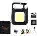 Mini Flashight 500 Lumens 46g 4 Ã— 6cm 500mAh Waterproof Rechargeable Pocket Light (2 Packs Square)