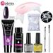 8-Piece Crystal Extension Glue Set Pgs007 Poly Nail Gel Set Extension Nail Gel Easy Use Gel Nail Enhancement for Diy Nail Art At Home New