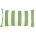 Homey Cozy Olivia 14x20 Stripe Fabric Outdoor Pillow in Lime Green