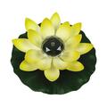 Dezsed Floating Pool Lights Battery Operated Floating Flowers Pond Decor Floating Pool Flower Lights Color-Changing -for Wedding Outdoor Party Decorative Yellow