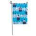 KDAGR Blue Cute Sea Pattern Sailing Ships and Waves Red Adorable Garden Flag Decorative Flag House Banner 12x18 inch