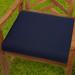 Humble and Haute Bristol 19-inch Indoor/ Outdoor Navy Blue Chair Cushion Set with Sunbrella Fabric