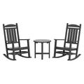 Hastings Classic Rocking Chair With Side Table 3-Piece Set