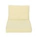 GDF Studio Massey Outdoor Water Resistant Fabric Club Chair Cushions with Piping Cream