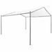 Anself Party Tent Outdoor Gazebo Canopy Sun Shade Shelter Steel Frame White for Patio Wedding BBQ Camping Festival Events 157.5 x 157.5 x 102.4 Inches (L x W x H)