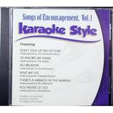 Songs of Encouragement Volume 1 Daywind Christian Karaoke Style NEW CD+G 6 Songs