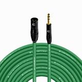 Coluber Cable Balanced 3-Pin XLR to TRS 1/4 Stereo/Mic Cable - 100ft