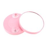 5X Magnifying Suction Cup Travel Mirror for Precise Makeup Apply 2pcs Pink