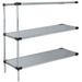 18 Deep x 36 Wide x 86 High 3 Tier Solid Galvanized Steel Add-On Shelving Unit