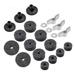 Carevas 21Pcs Cymbal Accessories Cymbal Stand Sleeves Cymbal Felts with Cymbal Washer & Base Wing Nuts for Drum Set