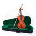 4/4 Acoustic Matt Violin Case Bow Rosin Strings Shoulder Rest Tuner Natural