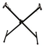 Glarry Adjustable Height Keyboard Piano X Stand for Electric Piano Black