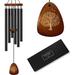 Makenza Wind Chimes Outdoor Large Deep Tone 32 Memorial Wind Chimes with Soothing Deep Tones - Ideal Gift for Family Friends and Home Decor for Patio Porch and Backyard with Sympathy (Postcard)