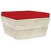 Andoer Pallet Ottoman Cushion Red Fabric