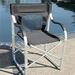 Faulkner FLK-43948 Deluxe Aluminum Folding Director Chair - Black