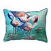 Betsy Drake HJ1355 16 x 20 in. Dancing Flamingos Indoor & Outdoor Pillow - Large