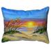 Betsy Drake Interiors Sea Oates Sunrise Small Indoor/Outdoor Pillow 11x14