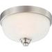 Nuvo Lighting 60/4191 Helium 1 Light 11-1/4 Wide Flush Mount Bowl Ceiling Fixture -