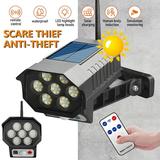 Solar Fake Surveillance Cameras Lights Fake Dummy Camera Solar Power Fake Home CCTV Dome Camera Security System Simulated Decoy Surveillance Waterproof Indoor Outdoor-Black