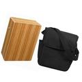 ammoon Portable Traveling Cajon Box Drum Flat Hand Drum Wooded Percussion Instrument with Strap Carry Bag