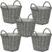 Sunnydaze Set of 5 Willow Wicker Basket Planters