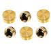 Grill Parts Zone Camping and Outdoor Brass Safety Cap for 1 lb Propane Bottle Cylinders - 6 Pcs