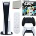 Sony Playstation 5 Disc Version (Sony PS5 Disc) with Midnight Black Extra Controller Media Remote MLB The Show 21 Accessory Starter Kit and Microfiber Cleaning Cloth Bundle