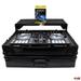 ProX XS-DDJSR2LTBL LED Flight Case for Pioneer DDJ-SR2 Digital Controller W-Laptop Shelf and Bonus LED Kit | Black on Black