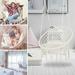 Zprotect Inc Hanging Hammock Chair Macrame Cotton Rope Swing Chair for Living room Garden Yard