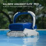 Aquabot Elite Pro Robotic Pool Cleaner with Bluetooth Massive Top-Load Cartridge Filters Dual Brushes and App