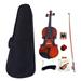 Glarry 4/4 Teen Natural Violin Case+Bow+Rosin+Shoulder Rest+String+Tuner Durable