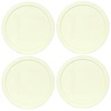 Pyrex 323-PC Sour Cream Plastic Mixing Bowl Replacement Lid (4-Pack)