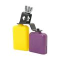 Aibecy Bicolor Cowbell for Drum Set High and Low Tones Midium Size