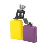 Aibecy Bicolor Cowbell for Drum Set High and Low Tones Midium Size